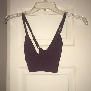 Lululemon Ebb to Street bra, purple/berry color